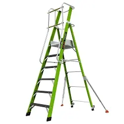 Escalera de fibra de vidrio con plataforma Stadium de Svelt