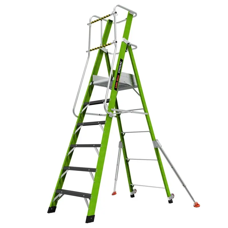 Escalera de fibra de vidrio con plataforma Stadium de Svelt