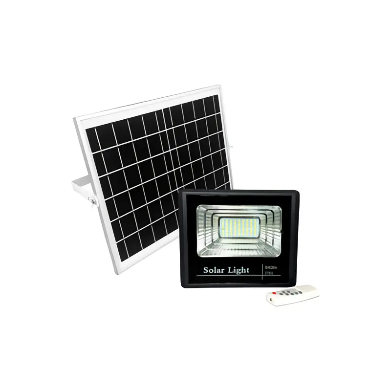Foco LED solar exterior con mando
