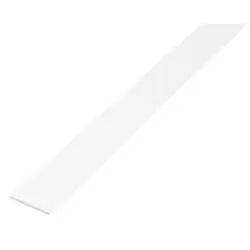 Pletina de aluminio lacado blanco de 1 metro