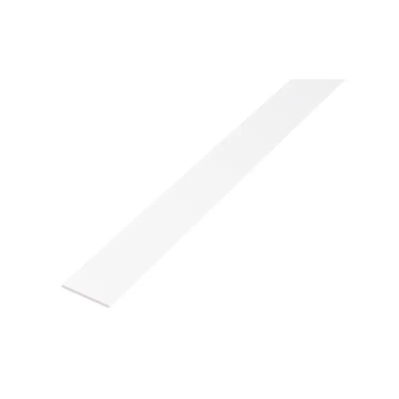 Pletina de aluminio lacado blanco de 1 metro