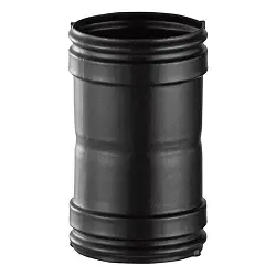 Manguito hembra-hembra vitrificado para chimenea de simple pared MHVNM310 Bofill