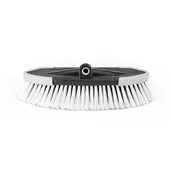 Cepillo lavacoches oval con rosca de metal