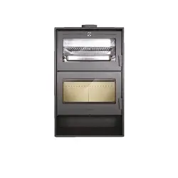 Estufa de leña con horno...