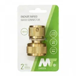 Conector rápido de latón...