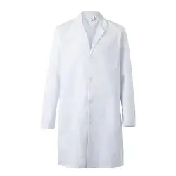 Bata de tergal blanca unisex