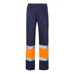 Pantalón de tergal bicolor...