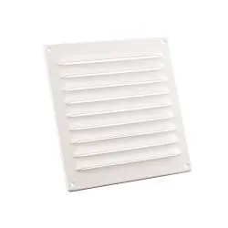 Rejilla ventilación 15 X 15 Blanca Plana