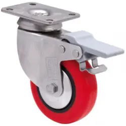 Rueda giratoria inox. con...