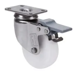 Rueda giratoria blanca con...