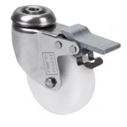 Rueda giratoria blanca con...