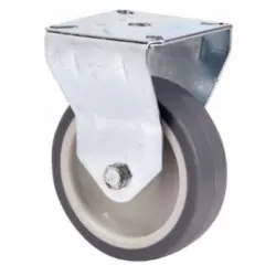 Ruedas Fijas de Goma Gris...