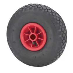Rueda Ø260 mm neumática o impinchable | Alta resistencia, 100–175 kg, cojinete liso o de bolas