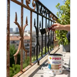 Esmalte al agua PROALUX Satinado Negro · 25l.