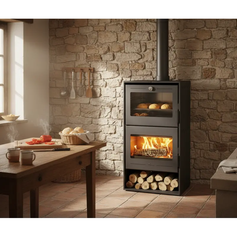 Estufa de leña Lacunza ALTEA · 7,4 kW · Fundición · Ecodesign