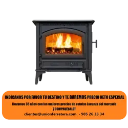 Estufa Levante manillas negras