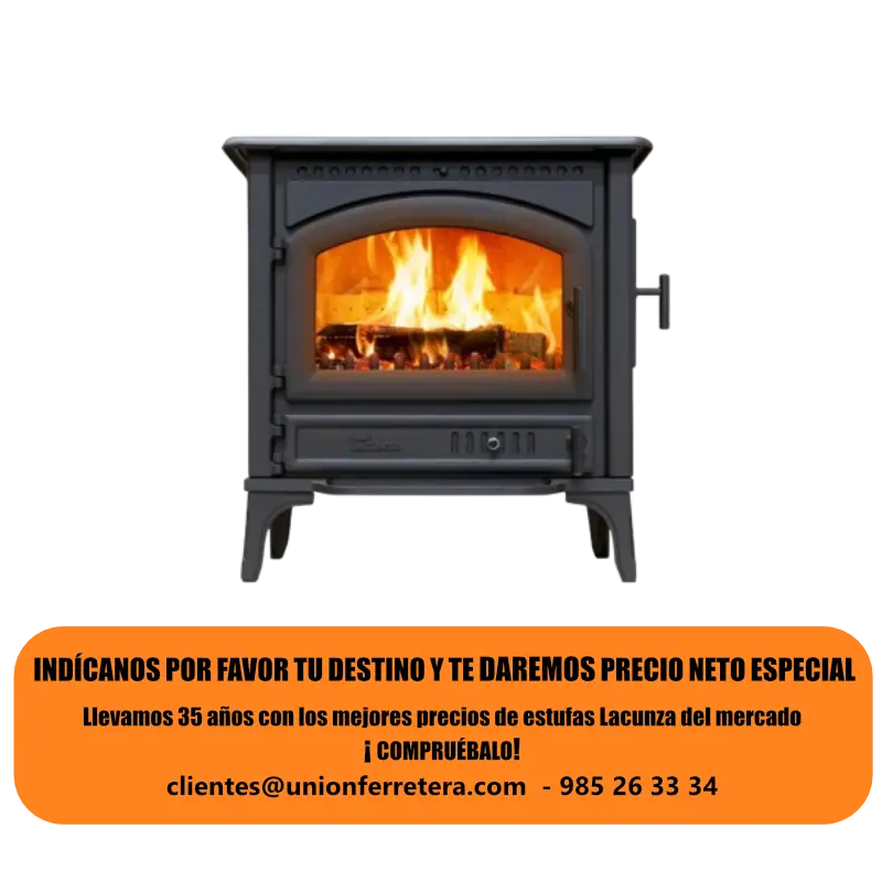 Estufa Levante manillas negras