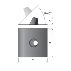 Diagrama de  Salida de techo con cubreaguas