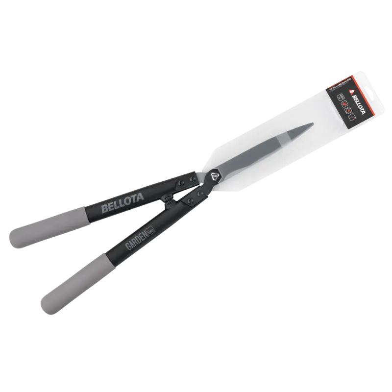 Cortasetos Bellota 3461-R de hoja recta y mangos negros y grises Garden Line
