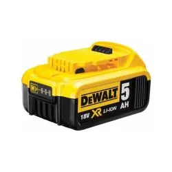 Detalle batería DeWalt DCB184 18V 5.0Ah con indicador LED