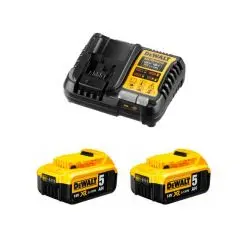 Cargador DeWalt DCB1104 con dos baterías de 5Ah