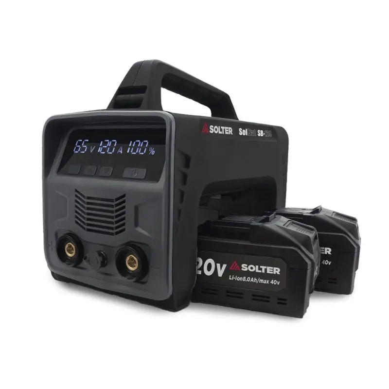 Soldadora Solter SOLBAT SB-120 con pack de 2 baterías de 40V