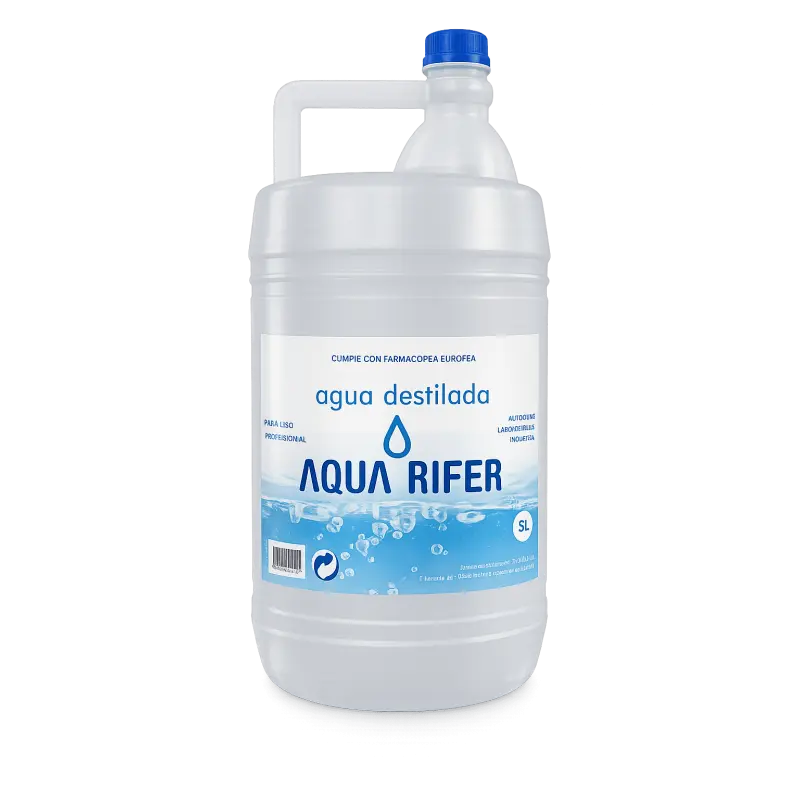 Agua destilada AQUARIFER - Garrafa de 5 litros