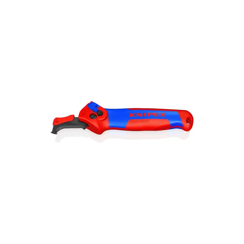 Cuchillo pelacables con guía de deslizamiento y carraca