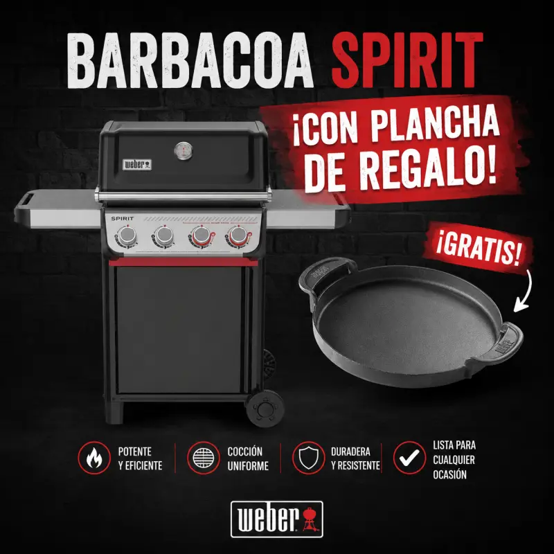 Barbacoa de gas Weber Spirit E-425 con plancha 7421