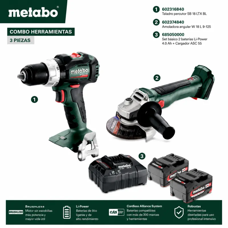 Combo ES00471 de Metabo
