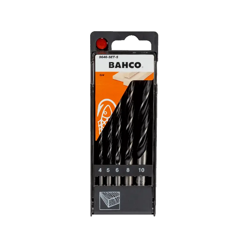 Juego de 5 brocas hélice para madera 9646-SET-5