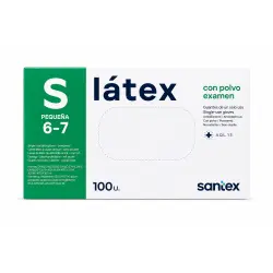 Guantes desechables de látex con polvo