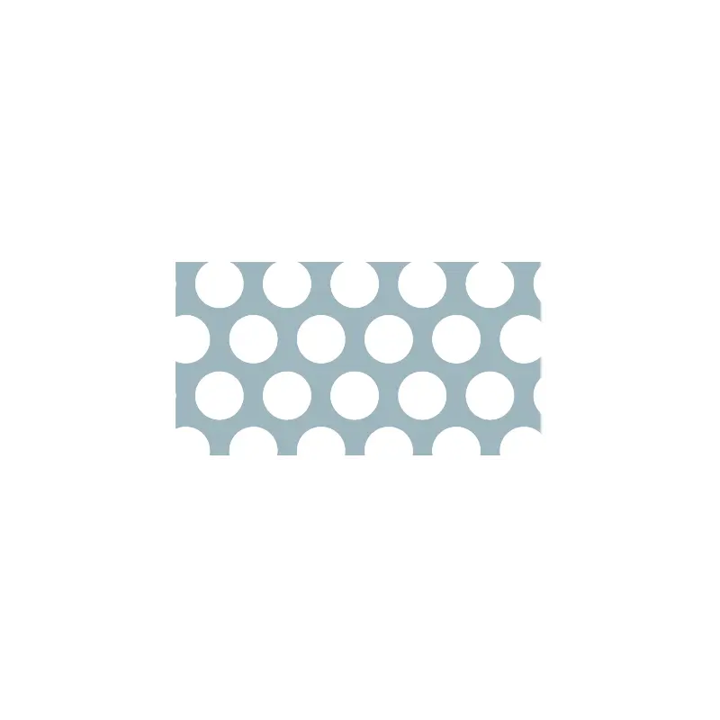 Chapa perforada con perforaciones redondas