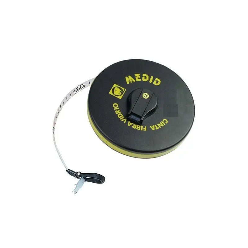 Cinta métrica de fibra de vidrio con uña plegable