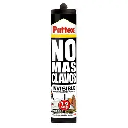 Pegamento Pattex No Más Clavos Invisible en cartucho