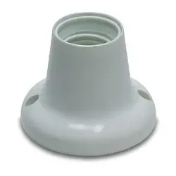 Portalámparas zócalo recto E-27