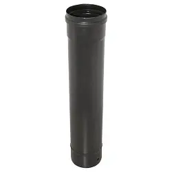 Tubo para estufa de pellets negro vitrificado