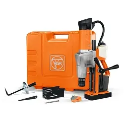 Taladro magnético Fein KBM 50U + Set de coronas y centradores