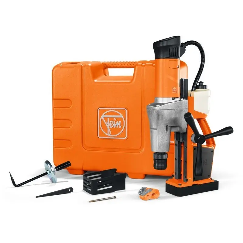 Taladro magnético Fein KBM 50U + Set de coronas y centradores
