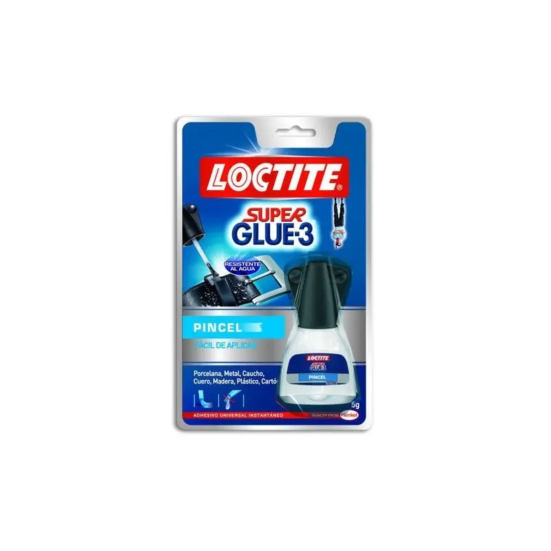 Adhesivo Loctite Super Glue 3 con pincel 5 gr.