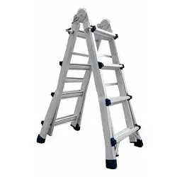 Escalera multiusos aluminio 8+8